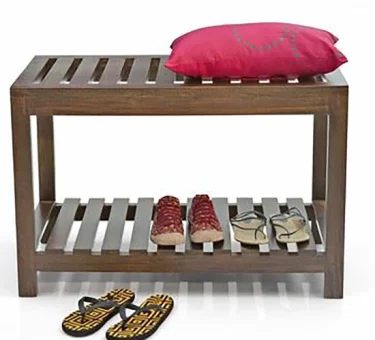 Wooden Chappal Stand