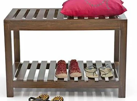 Wooden Chappal Stand