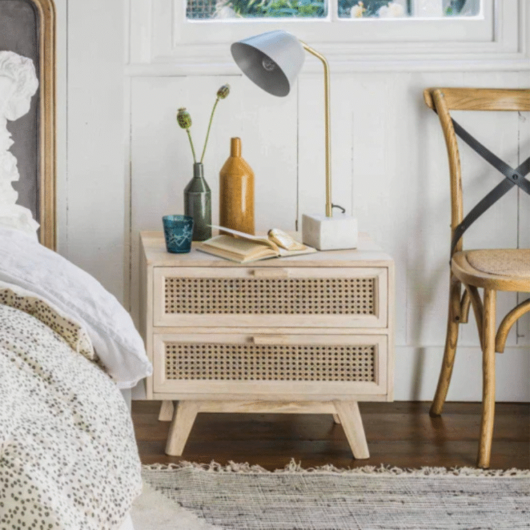 Side Table for Small Spaces and Smart Home Decor
